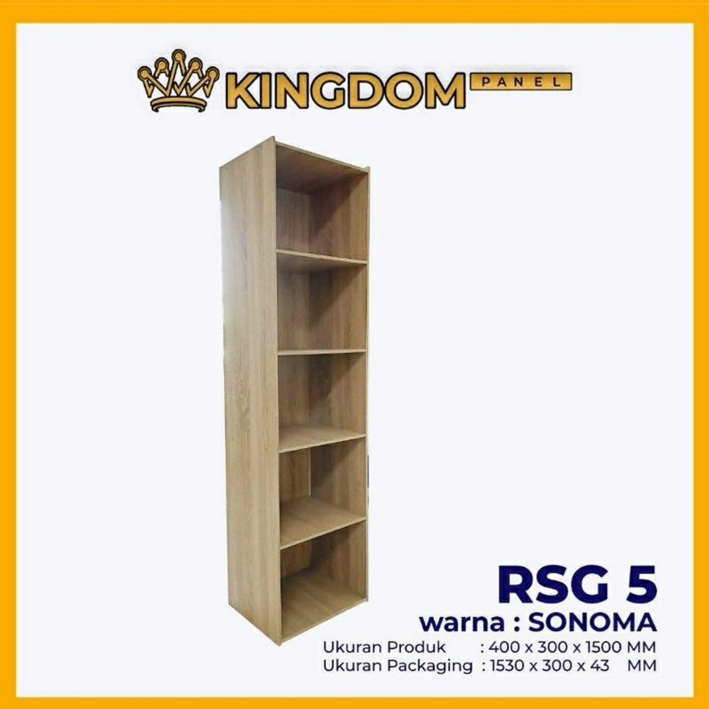 Promo KINGDOM - RSG5 | Rak Buku | Rak Serbaguna Bahan Partikel Board | Rak Susun Serbaguna | Rak Sus