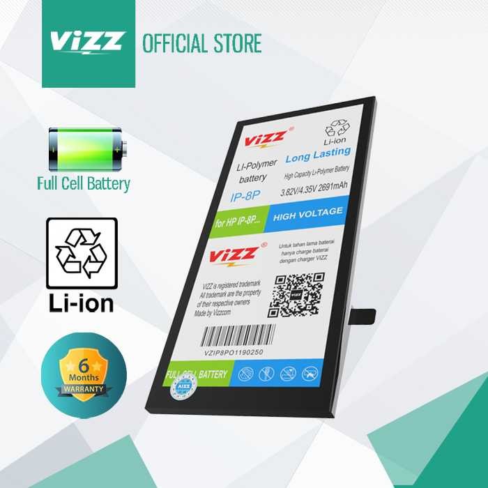 VIZZ Baterai Iphone 8 Plus Original