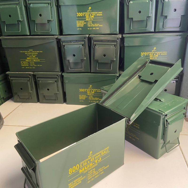 BOX PINDAD BESI JATAH box besi pindad bekas amunisi