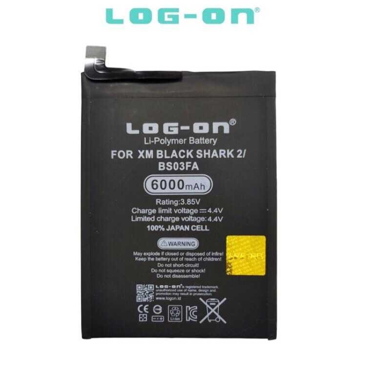 LOG ON XIAOMI BLACK SHARK 2 BS03FA DOUBLE POWER DOUBLE IC BATTERY