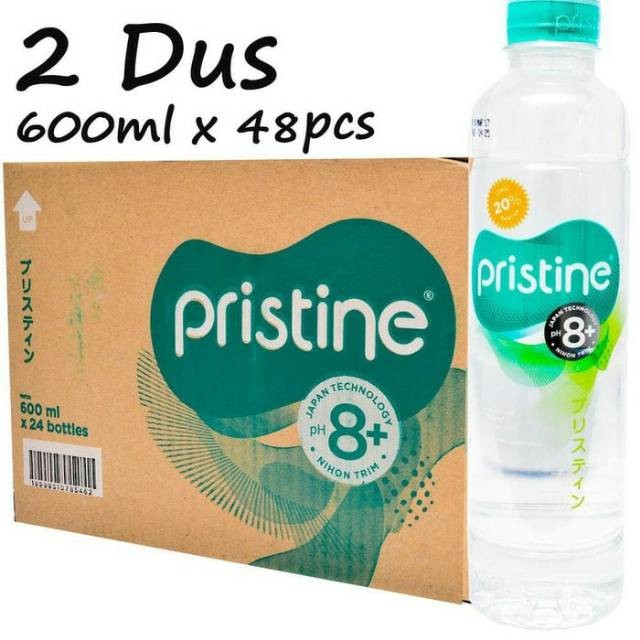 

Pristine Water 8+ 600ml x 48 botol (2 Dus)