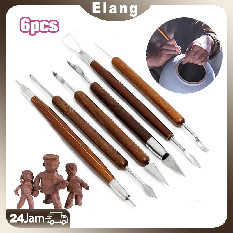 

6pcs Alat Ukir / Pahat Seni Patung / Keramik / Carving Tools / Lilin / Pottery / Polymer /Ceramic Clay / Plaster / Cake Frosting Sculpting