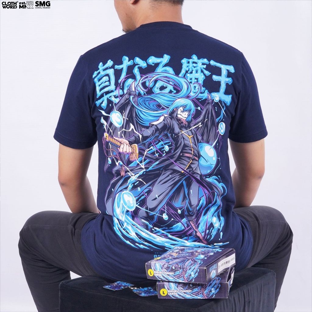 JASTIP Rimuru Tempest The True Demon Lord Slime Anime Tensura Tensei Shitara Kaos T-shirt