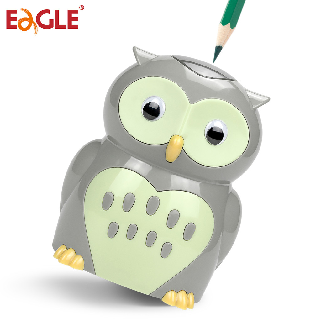 

Eagle Auto Electric Pencil Sharpener, Cute Cartoon Animal owl shape, Battery Operated,Kids School Supplies Home Office Desktop