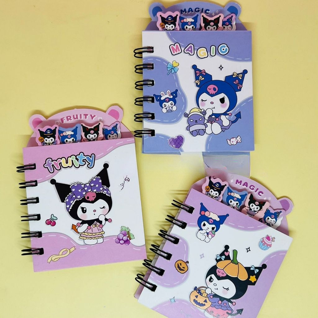 

KKL Notes Binder Mini Dengan Pembatas Kuromi