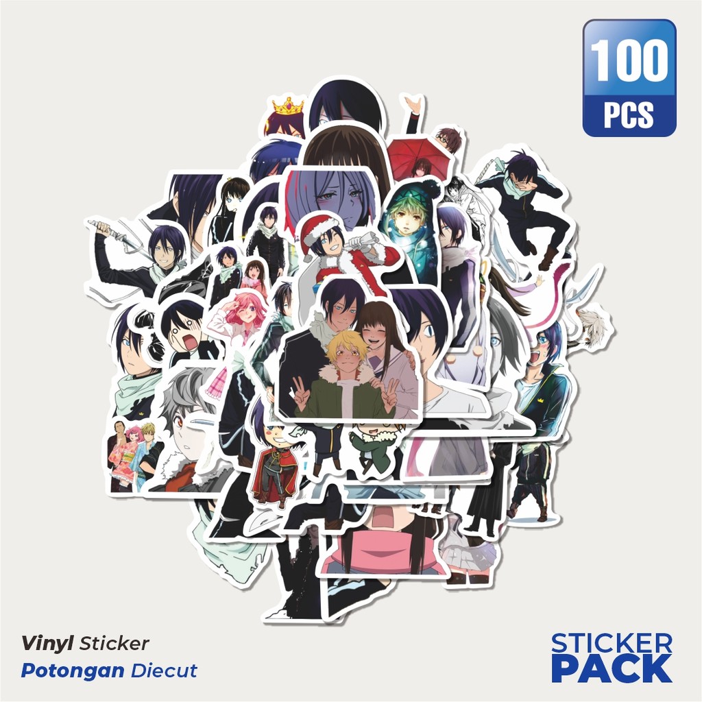 

Stiker Vinyl Stiker Anime Noragami StickerWaterproof Aesthetic- Untuk Laptop, Motor, dan Helm - Paper Stationery Pack