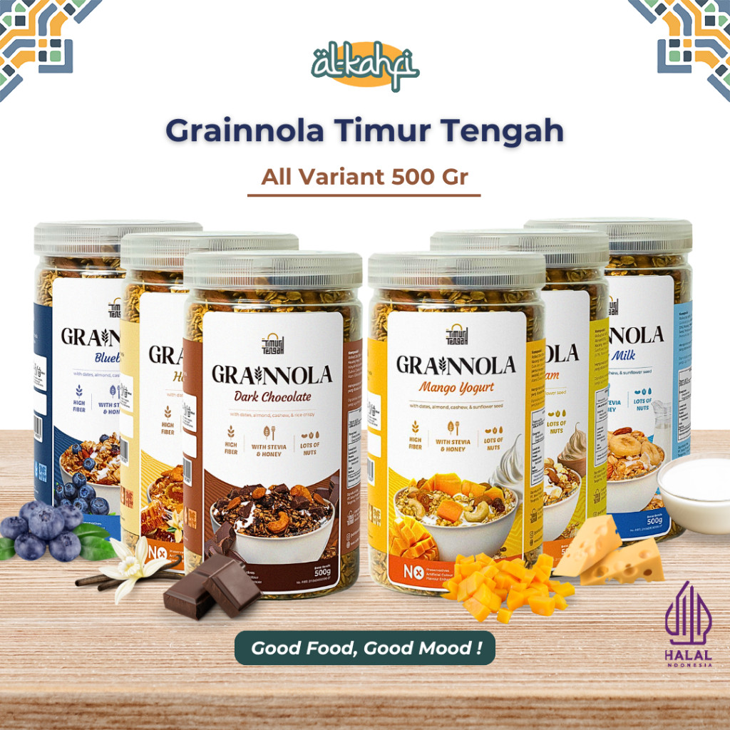 

Granola Timur Tengah 500gr | Grainnola Sereal Diet Sarapan Sehat