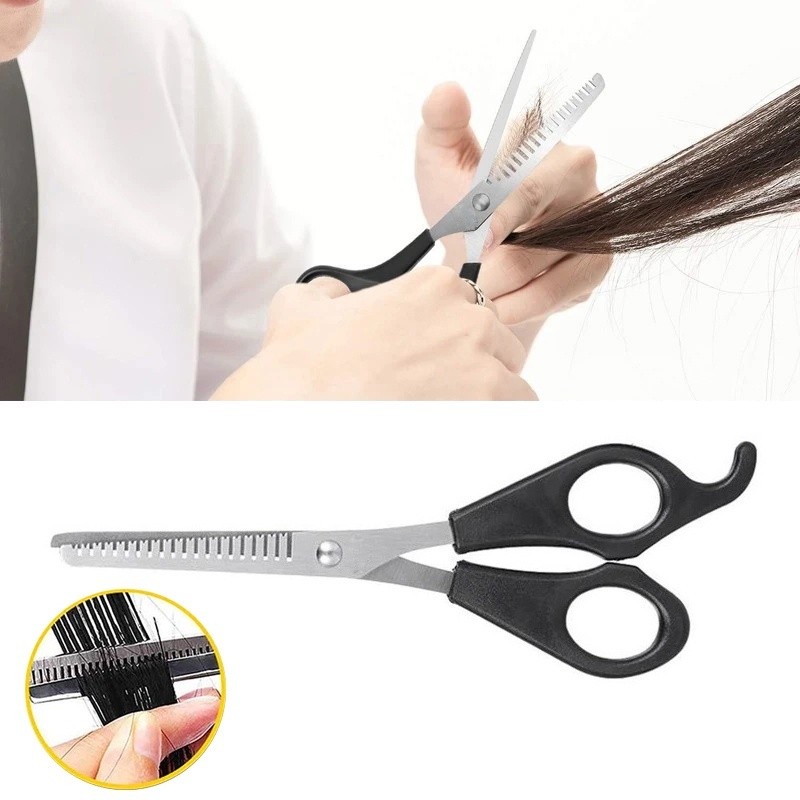 Gunting Penipis Rambut Potong Sasak Tipis Profesional | Gunting Rambut Sasak Stainless Steel Tajam