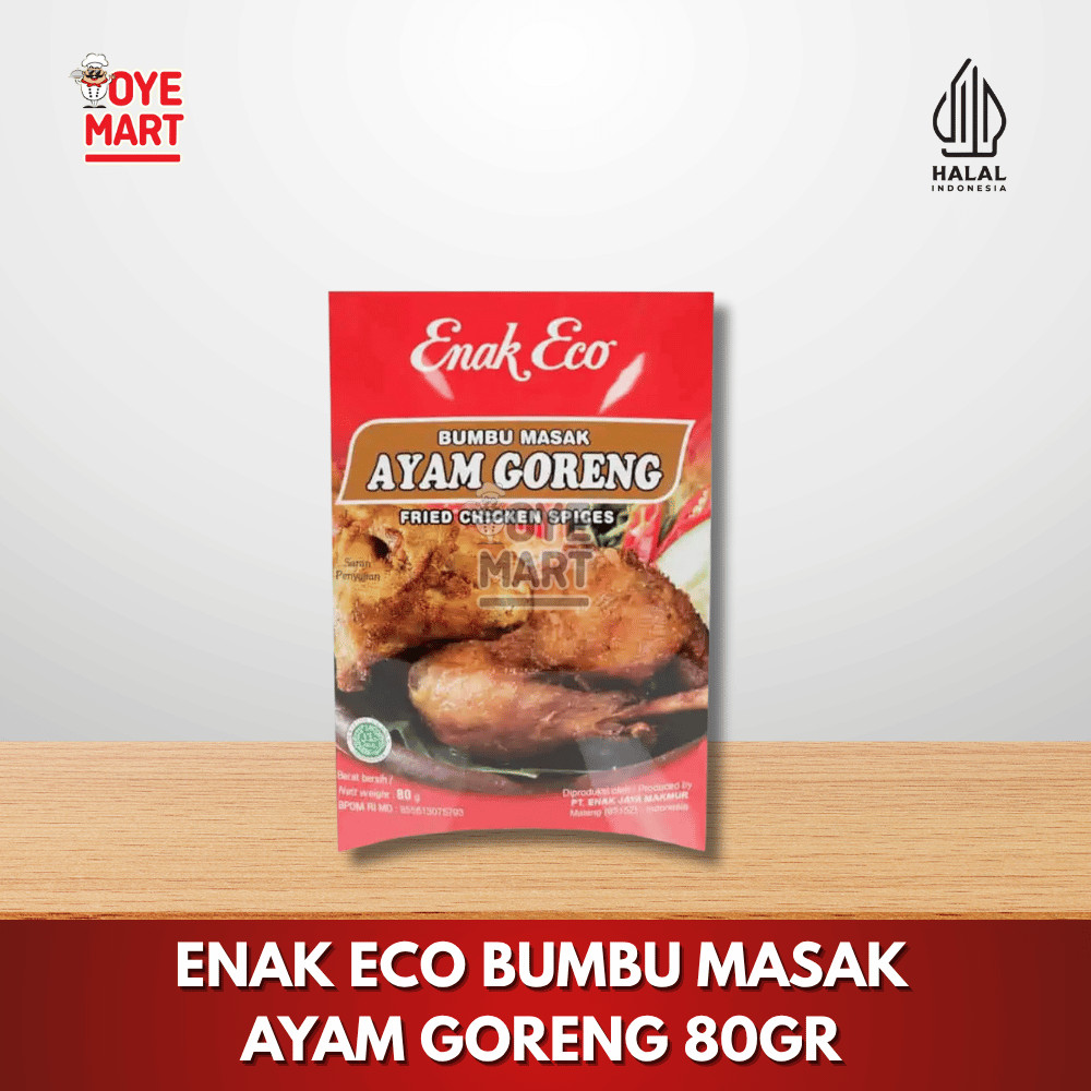 

ENAK ECO BUMBU MASAK AYAM GORENG 80GR/ BUMBU INSTAN