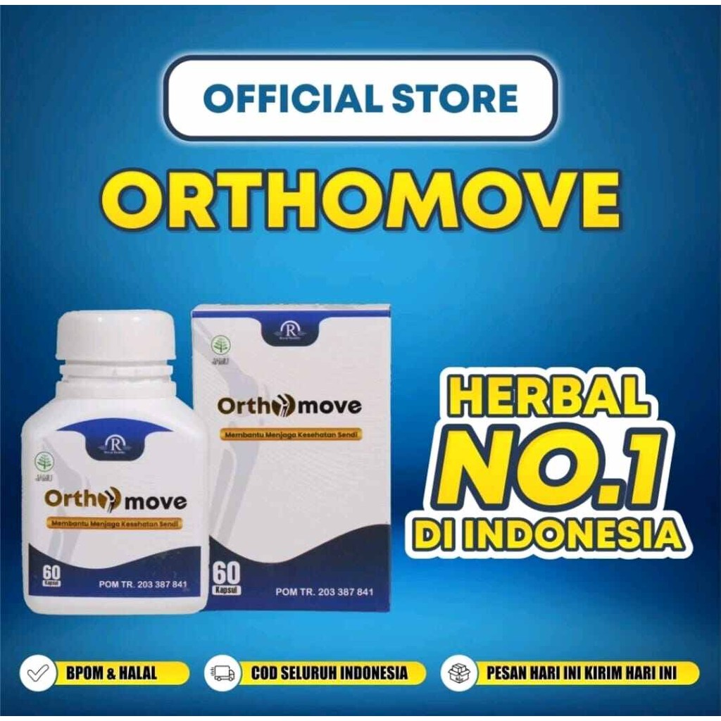 

Orthomove (isi 30/60) Obat Nyeri Sendi Tulang Saraf Kejepit Asli Original borneo store
