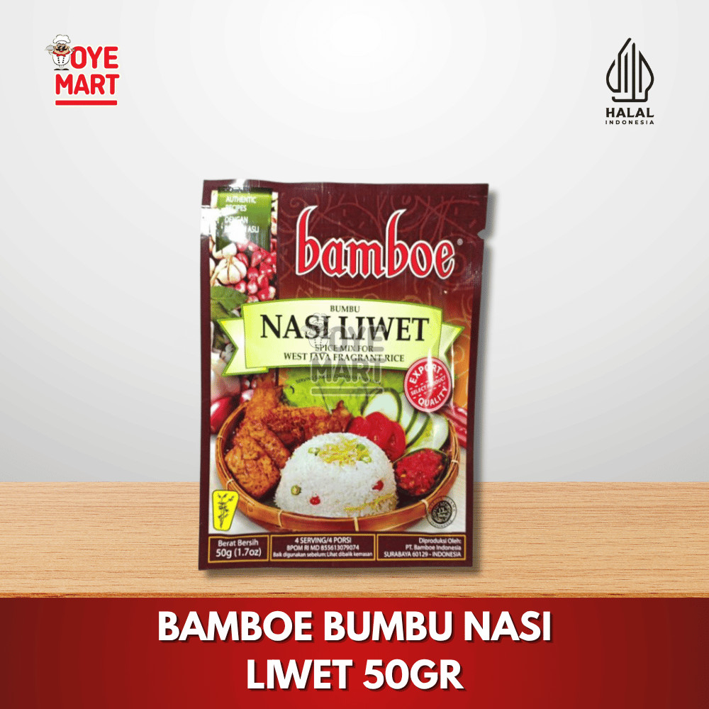 

BAMBOE BUMBU NASI LIWET INSTAN 50GR / BUMBU MASAK INSTAN