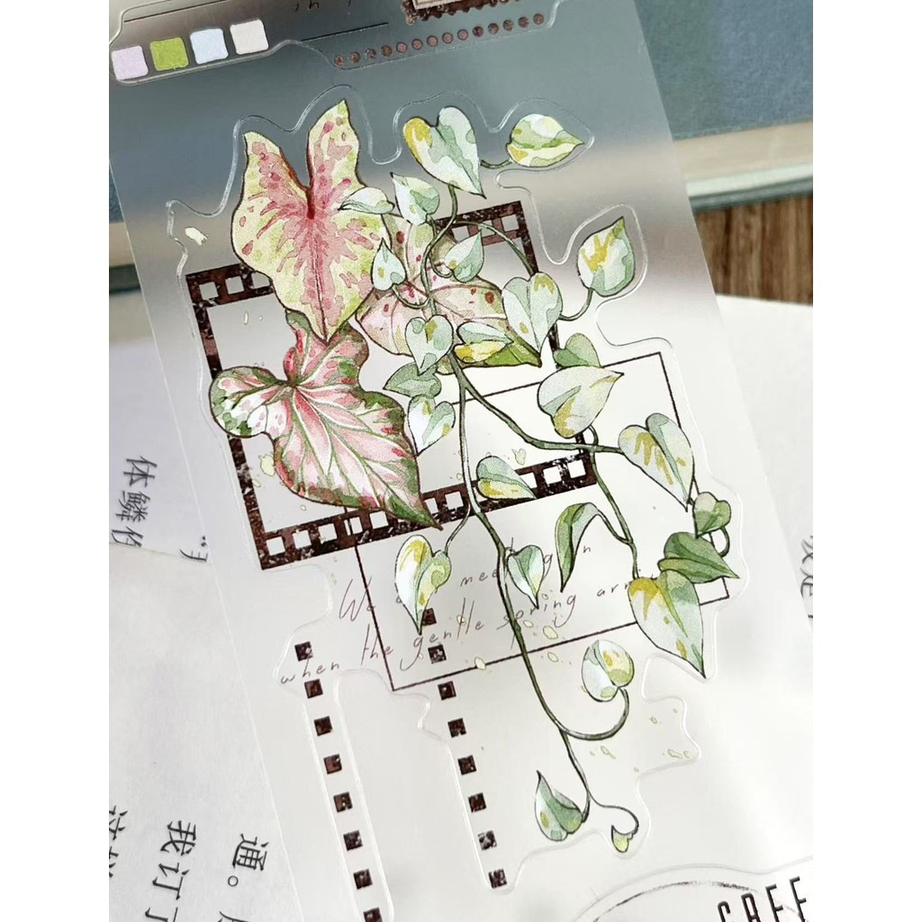 

ZiYuanSu Studio Vintage Green Leaves Washi Tape DIY Card Making Scrapbooking Plan Decorative Sticker