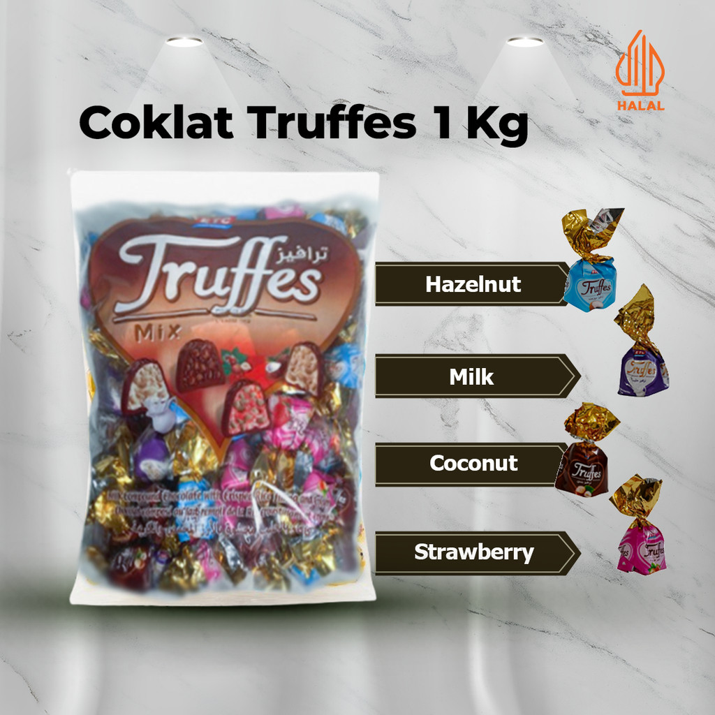 

COKELAT TRUFFES TURKEY ANEKA RASA ORIGINAL / CHOCOLATE TURKEY TRUFFES MIX VARIAN / COKLAT ELVAN PREMIUM