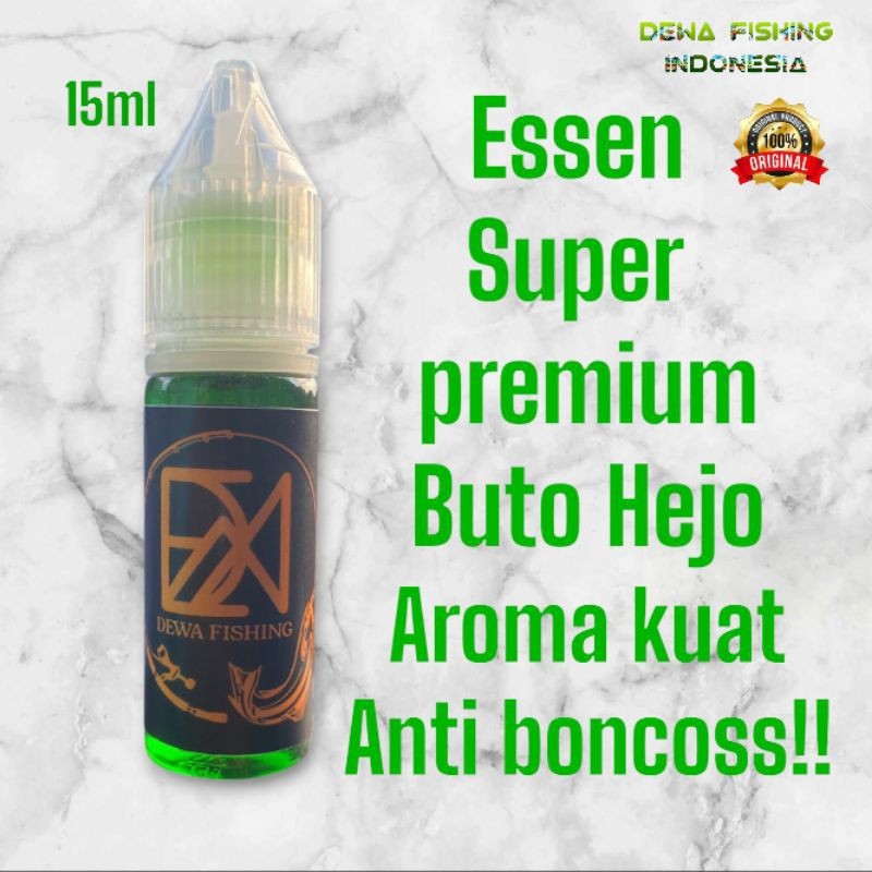 

Essen Buto Hejo Aroma kuat anti Boncos Premium umpan pancing Ikan Rame dan Indukan 15ml