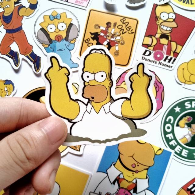 

Simpson Sticker Tumblr Aesthetic Laptop Sticker Hp