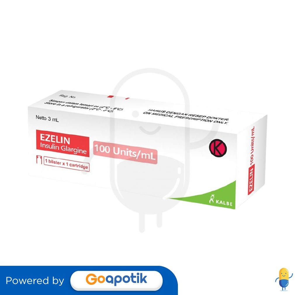 Ezelin 100 Iu/Ml Insulin 3 Ml Cartridge
