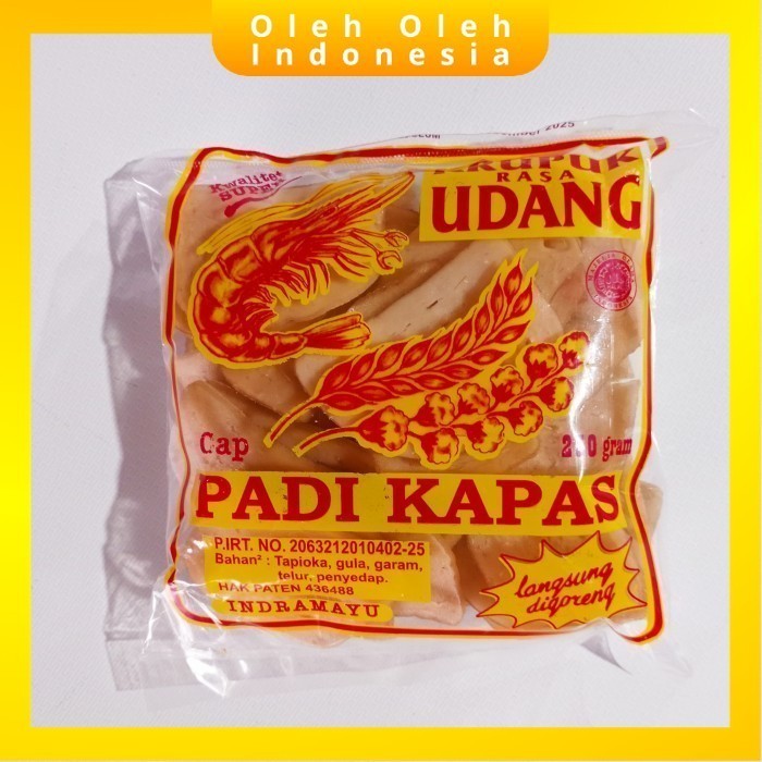 

Kerupuk Udang Cap Padi Kapas Sedang Krupuk Khas Indramayu Cirebon Asli
