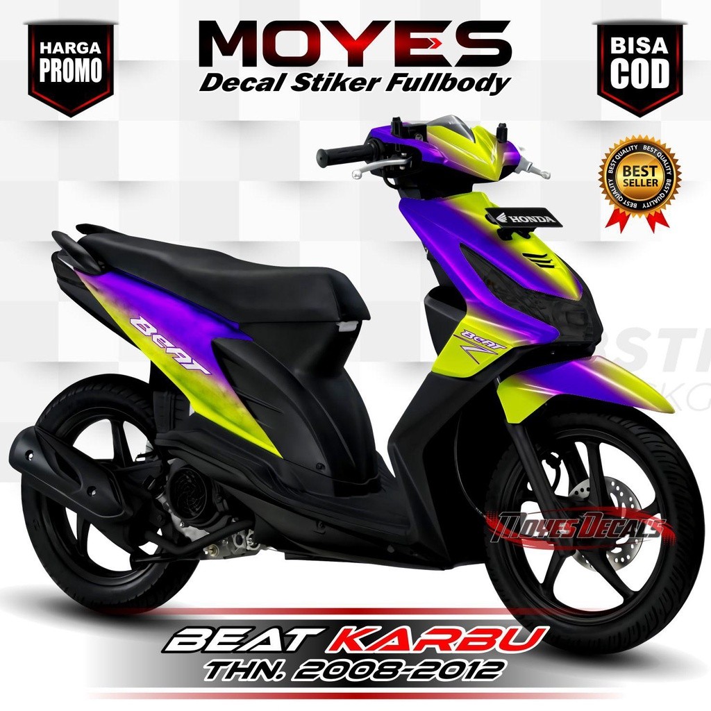 Decal Beat Karbu - Stiker Beat Karbu - Dekal Beat Karbu Full Body - MODEL BUNGLON