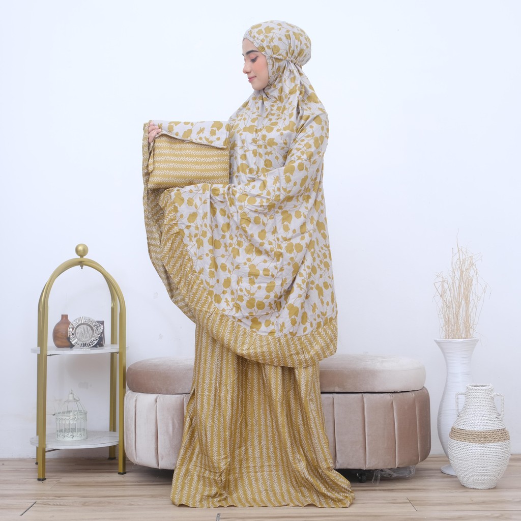 Mukena Atas Bawah Mukena Setelan Rayon Rahisa