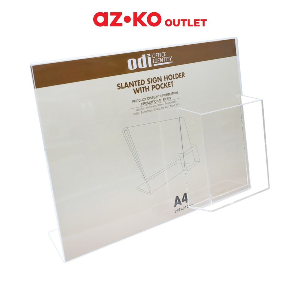 

Odi Tempat Display Akrilik Horizontal L A4 Tempat Brosur Akrilik Dekorasi Meja T Shape Frame Sign Holder
