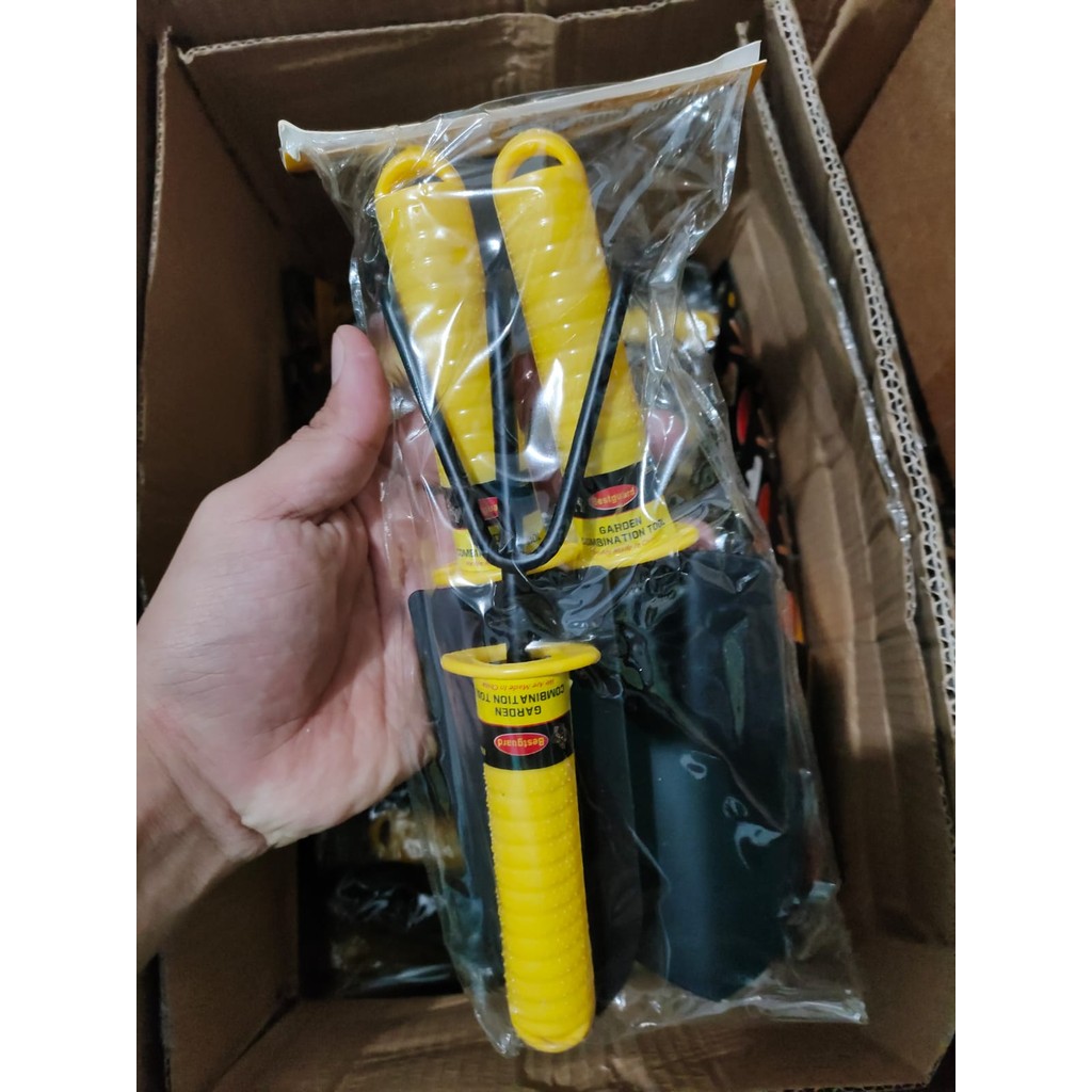 PROMO ALAT KEBUN SET ISI 3 Sekop tanah, garpu tanah GARDENING TOOL SET BESTGUARD