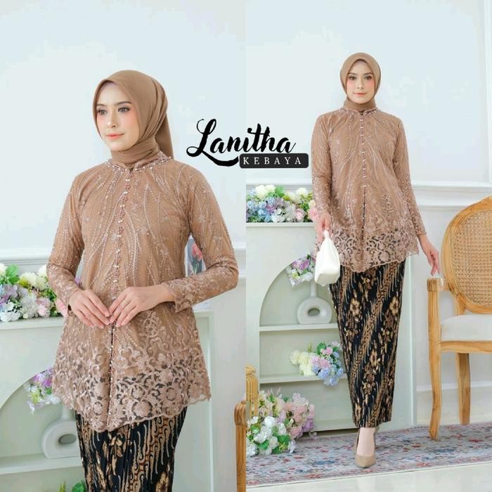 Set Kebaya Modern Kebaya Floy Payet Mewah Elegant Kebaya wisuda Kebaya Kartini Setelan kebaya Encim 