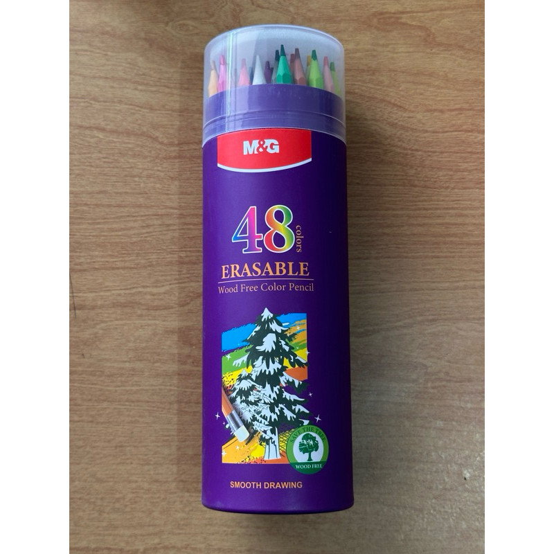 

SUPER MURAH Pensil Warna M&G Erasable/ Bisa Dihapus 48 Warna Purple Barrel