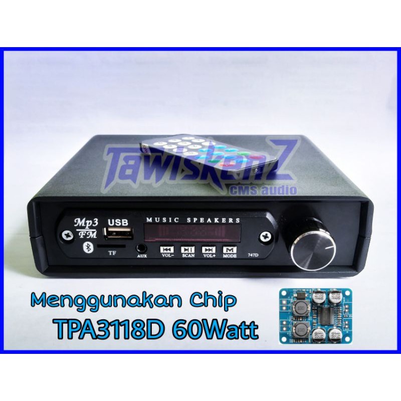 (COD) Amplifier Mono TPA3118D 60Watt. Bluetooth.