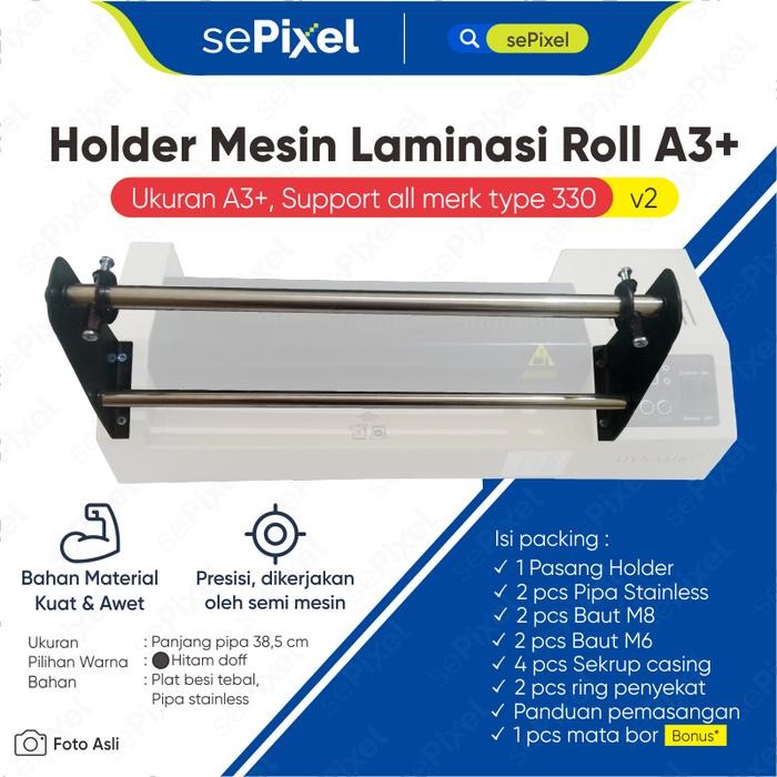 

Penyangga laminating Holder Mesin Laminasi Roll A3
