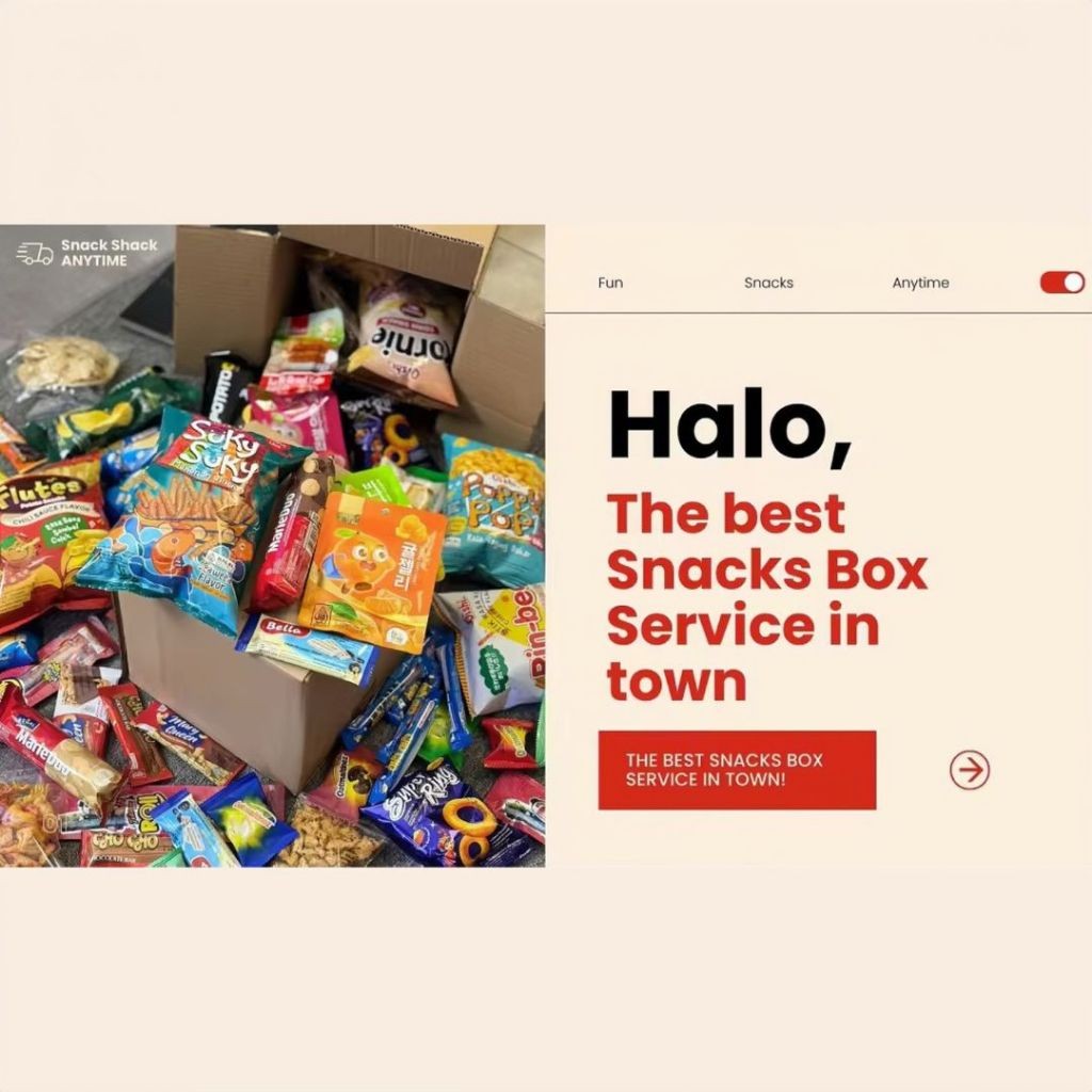 

[CO LIVE] Snack Shack Wish Bonus Gift Box Set 1 HALAL Snack Import dan Local