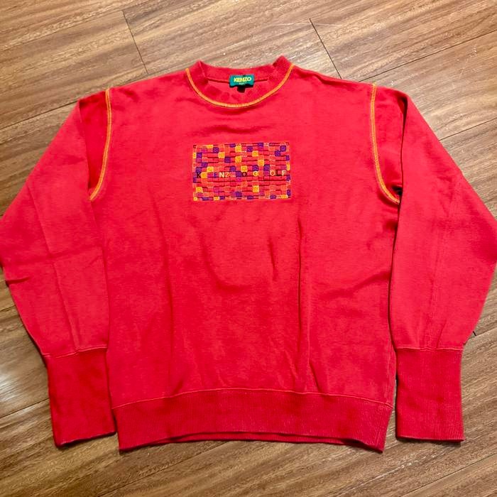 Sweater Kenzo Golf Merah Original - Size L