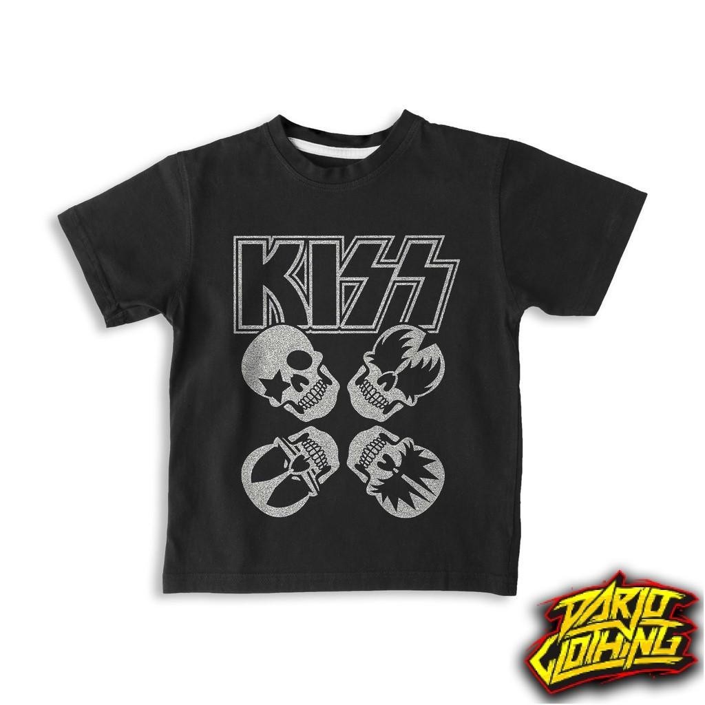 Kaos DarjoClothing -  Kiss Kaos Anak Motif Band Premium Tshirt Bootleg Terbaru