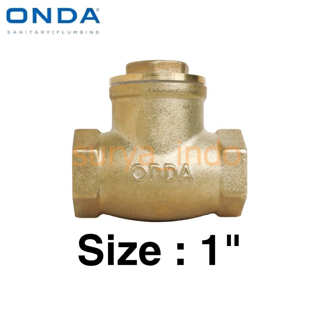 KLEP TABOK 1" ONDA KLEP KUNINGAN CHECK VALVE