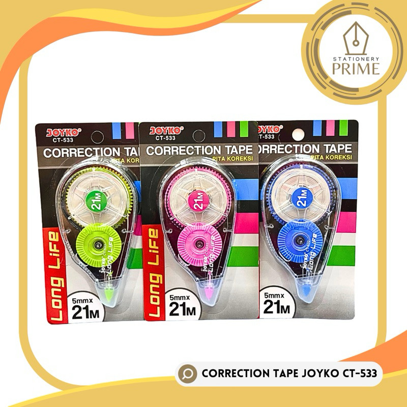 

Correction Tape / Tipe-ex Roll Kertas CT-533 Joyko [PIECE]