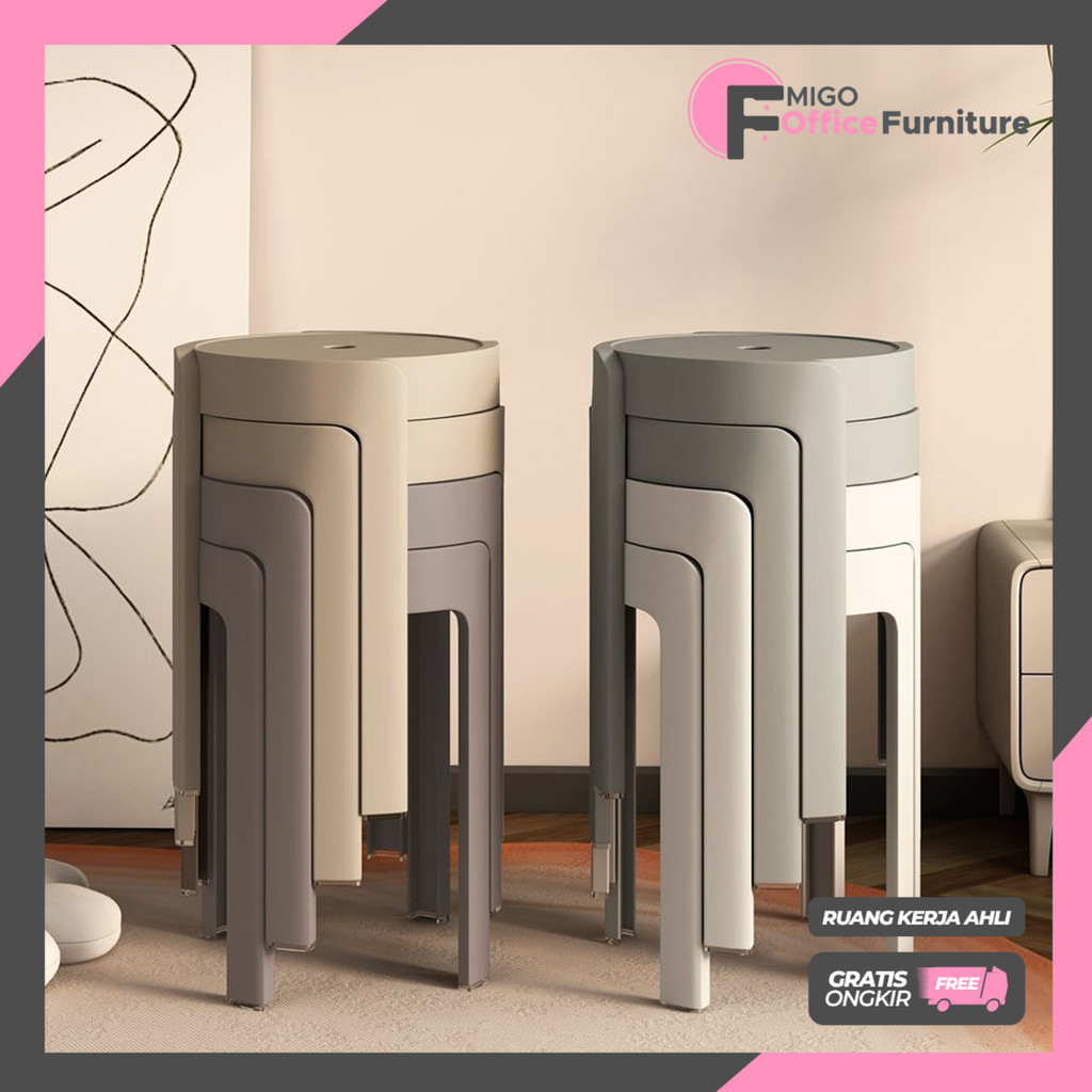 Kursi Makan / Kursi Plastik / Kursi Bulat Minimalis / Kursi Plastik / Kursi Makan Minimalis