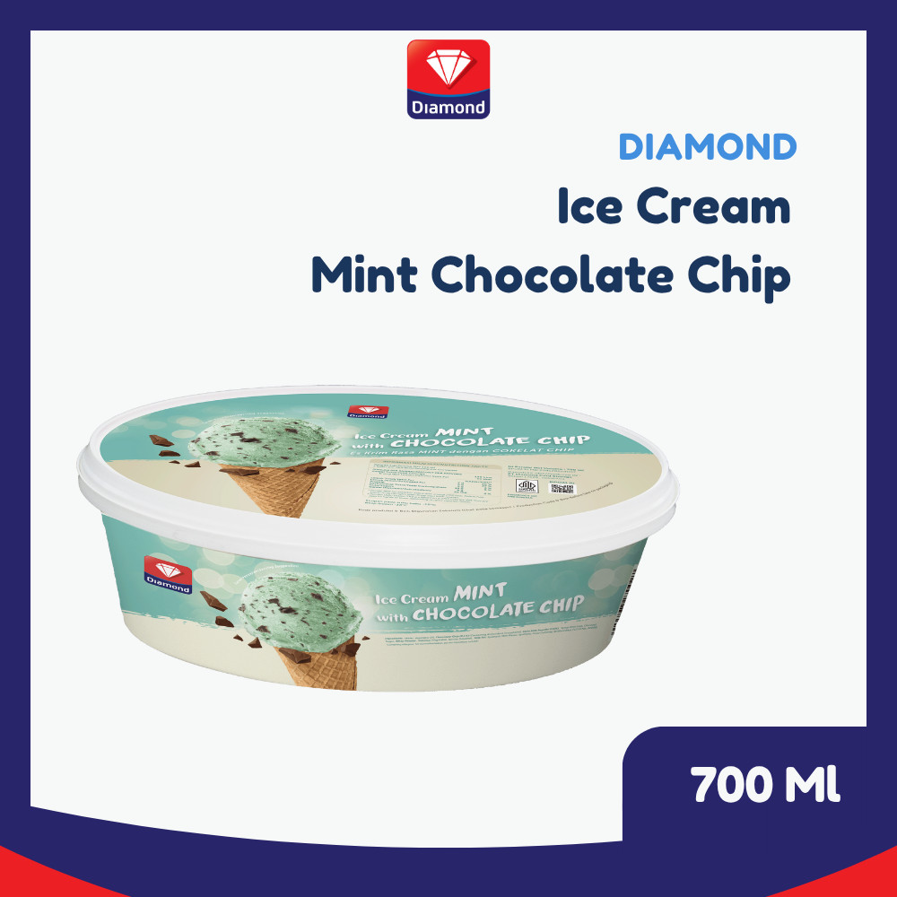 

Diamond Ice Cream Mint with Chocolate Chips 700 Ml