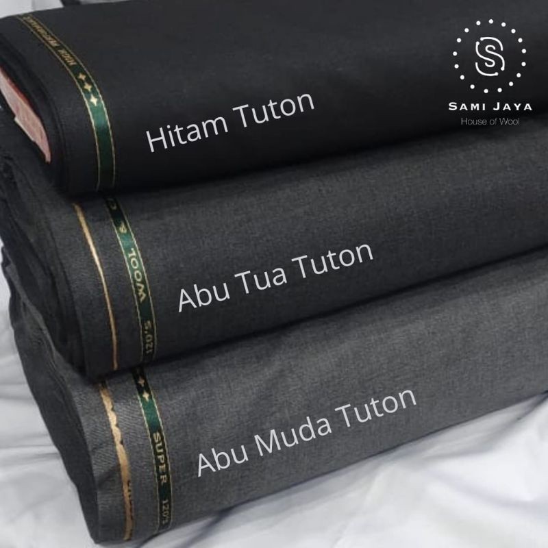 KAIN JAS ABU TUA/ABU MUDA /HITAM BAHAN JAS IMPORT PREMIUM

