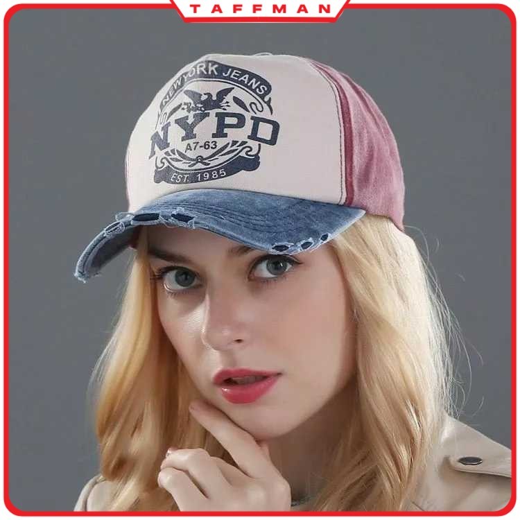 TM - RHODEY Topi Baseball Cap Pria Wanita NYPD New York Jeans - S8R
