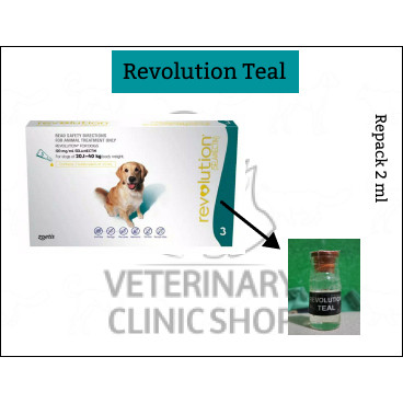 Revolution Teal Large Dog Obat Kutu Anjing Besar 2ml ORI REPACK