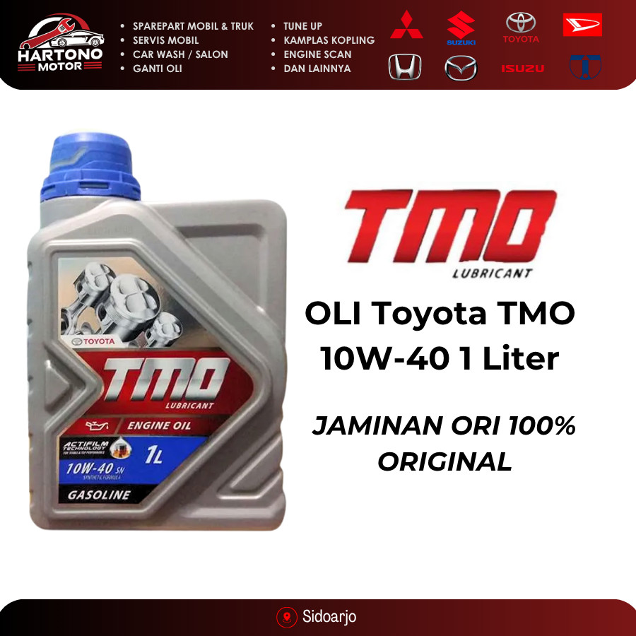 Oli Mobil Bensin Toyota TMO 10W-40 Isi 1 LITER ORIGINAL