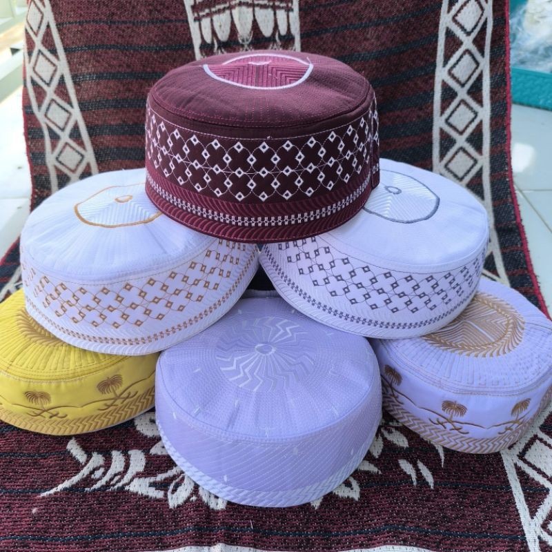 Peci Madinah Bugis Peci Putih Kopeah Madinah Lokal Kopiah Madinah Santri Peci Madinah Jaring Ori Pec