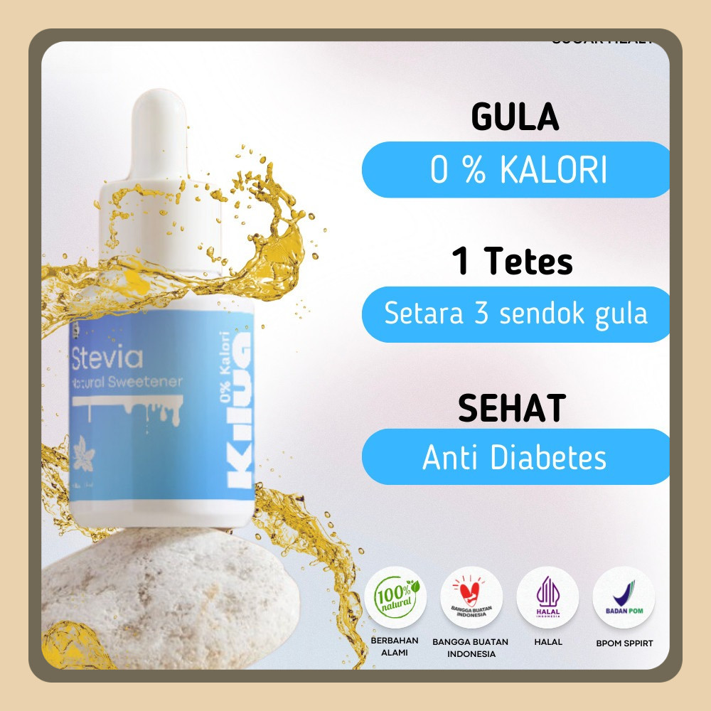

KILUA - Stevia Pemanis Gula Alami - 0 Kalori 15 ml