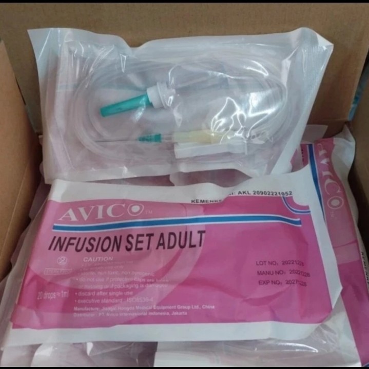Infus Set Dewasa Avico Infusion Set Adult Infuset AVICO