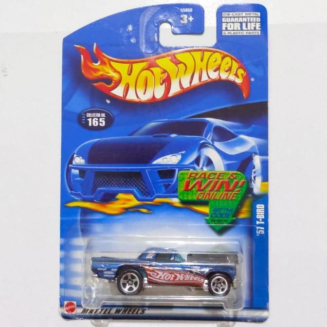 TR99 HW Hot Wheels 57 T Bird TBird biru tampo HW