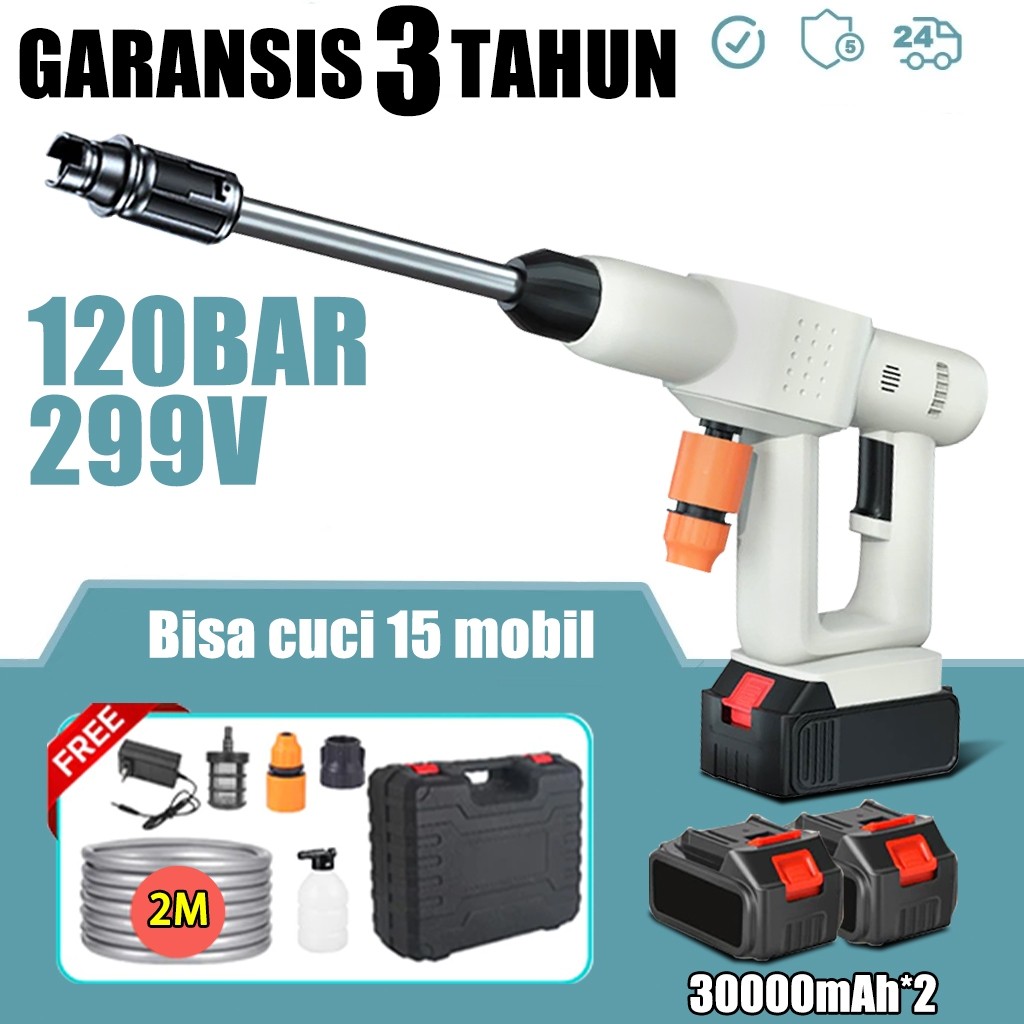 XLOTFASHOP ECOSEN alat cuci mobil  cuci mobil  alat cuci motor Power Spayer Alat Portable Nirkabel