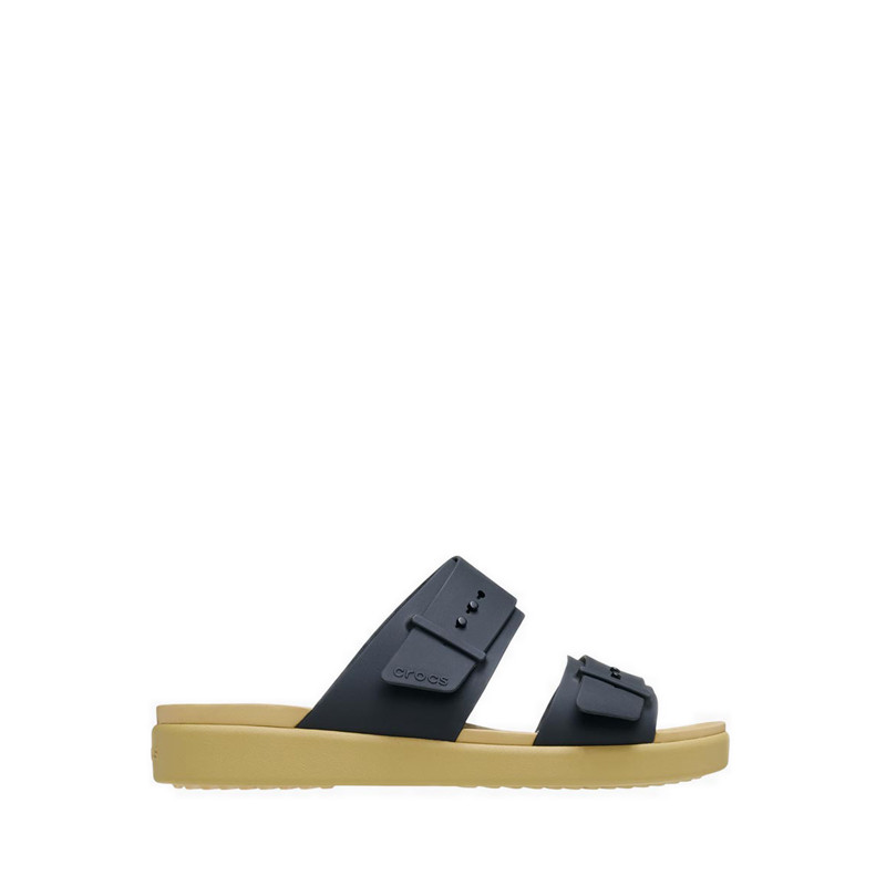 Crocs Brooklyn Buckle Low Women Sandal - Black/Tan