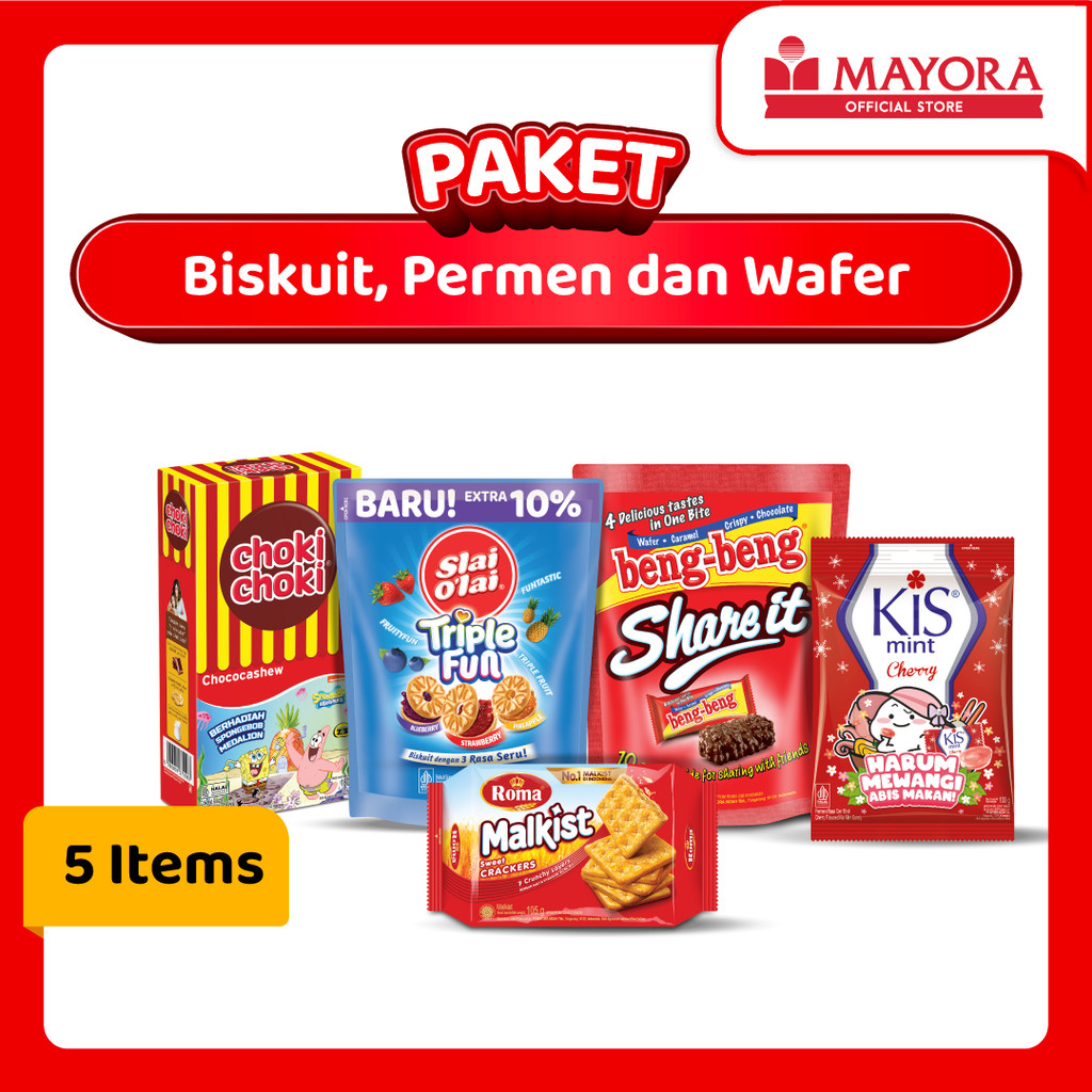 

Paket Biskuit Permen dan Wafer