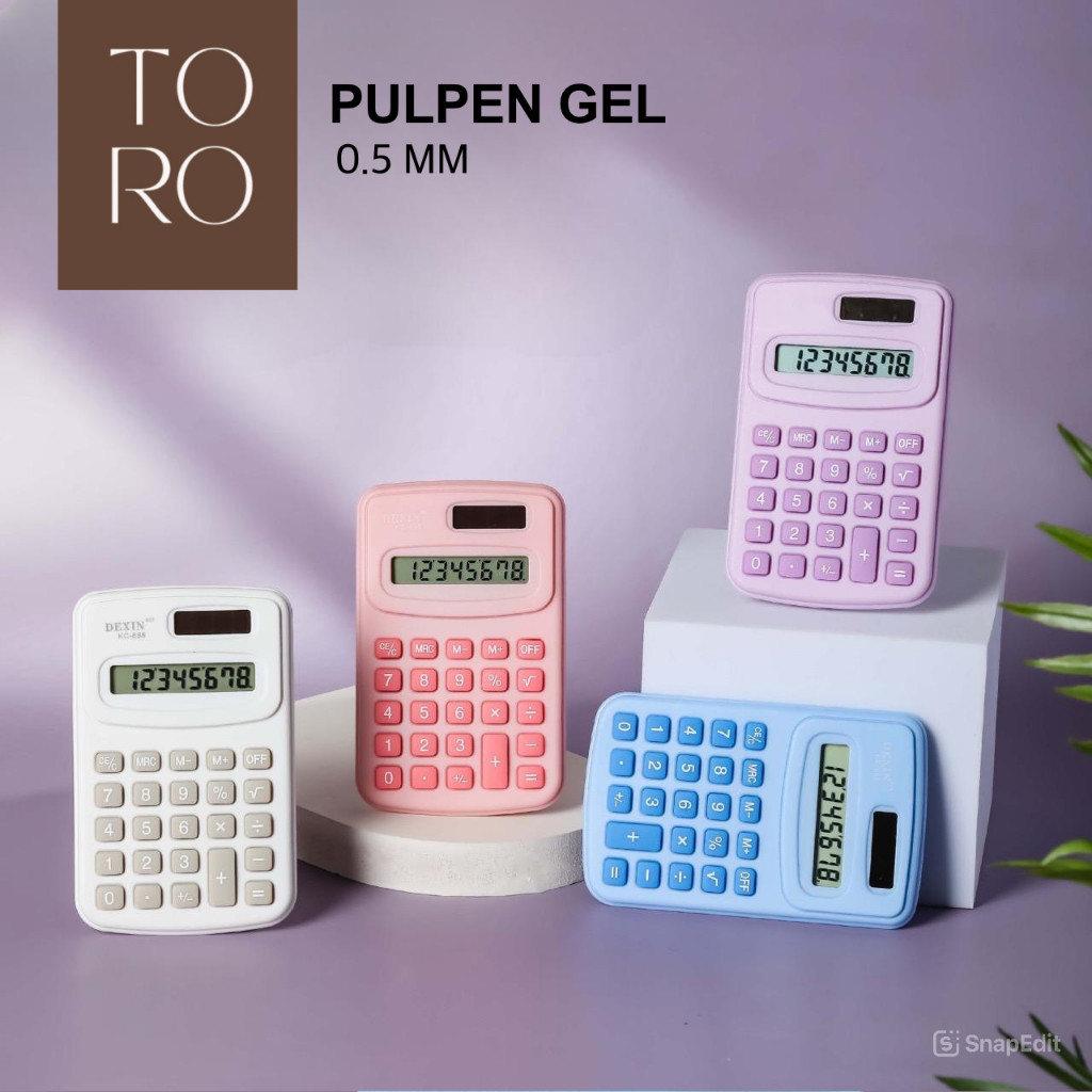 

TERMURAH TORO - KALKULATOR KECIL 8 DIGIT | CALCULATOR MINI POCKET PASTEL | KALTULATOR SAKU BISA COD
