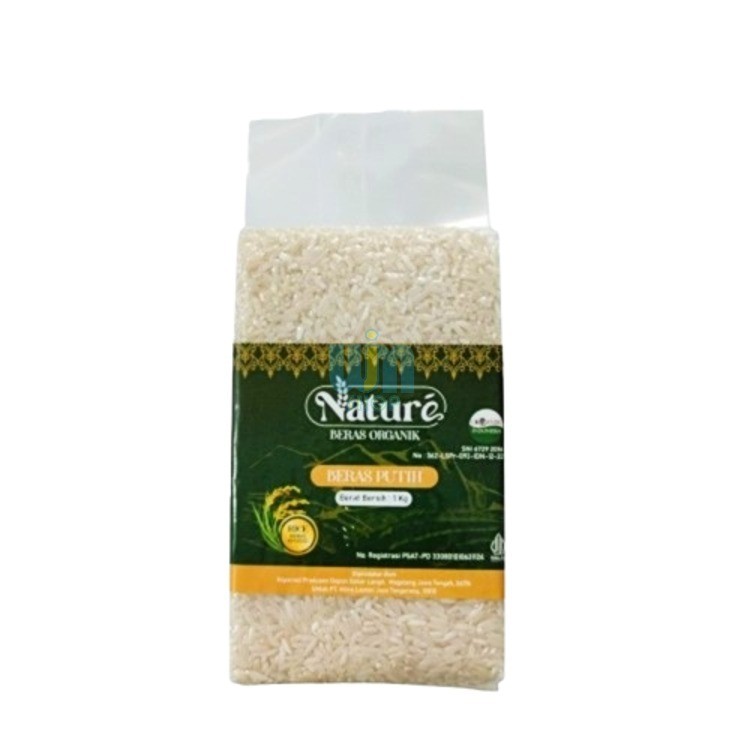 

Nature Beras Putih Organik 1 kg – Nasi Pulen Bebas Pestisida