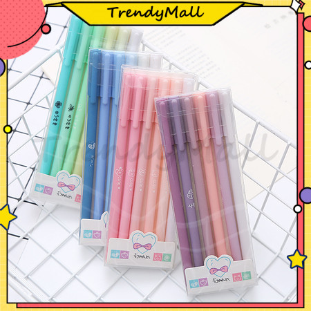

1set isi 6pcs pulpen gel morandi color / pulpen gel warna pastel lucu / pen gel aesthetic